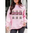 thumbnail image 2 of Women's Pink Christmas Nutcracker Graphic Pullover Sweatshirt with Sequins | [ZhiHiMeRi] | (US 20-22)2XL, 2 of 9
