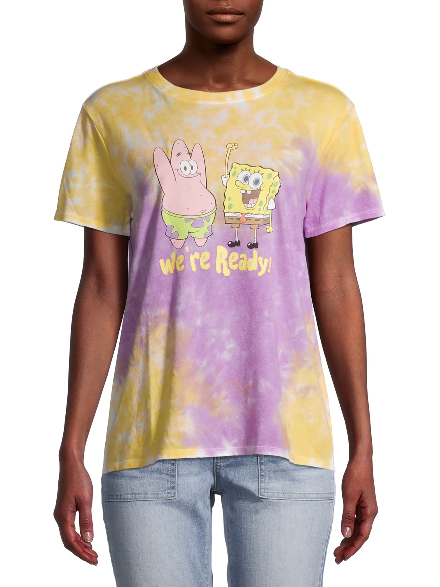 Nickelodeon SpongeBob SquarePants We're Ready Tie Dye TShirt