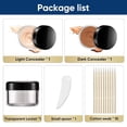 thumbnail image 5 of Tattoo Cover Up Makeup Waterproof Maximum Coverage No Smudge Concealer Set for Swimming Weddings Scars Dark Spots Two-Tone Blendable Light to Dark, 5 of 7