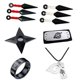 thumbnail image 1 of Conjunto de Anime de Naruto, accesorios de Cosplay de Kakashi, guantes de Uchiha, máscara Kunai, bolsa de Naruto Ninja, mitones, figura de acción de Anime, juguete de regalo para niños Fivean Figuras de anime, 1 of 2