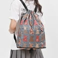 thumbnail image 6 of Drasry Drawstring Backpack Resistant String Bag Swimming Gym Sports Bags (Rabbit), 6 of 6