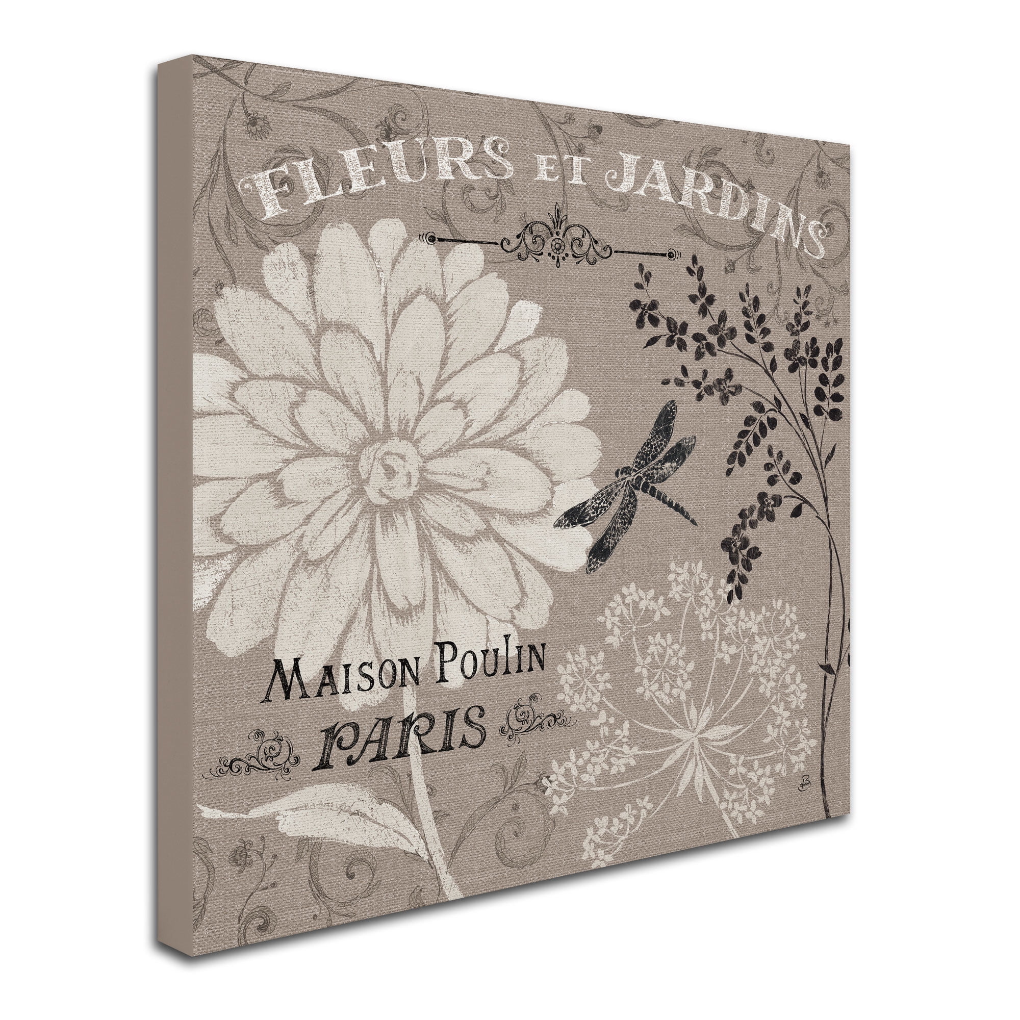 Trademark Fine Art "French Linen Garden II" Canvas Art by Daphne Brissonnet