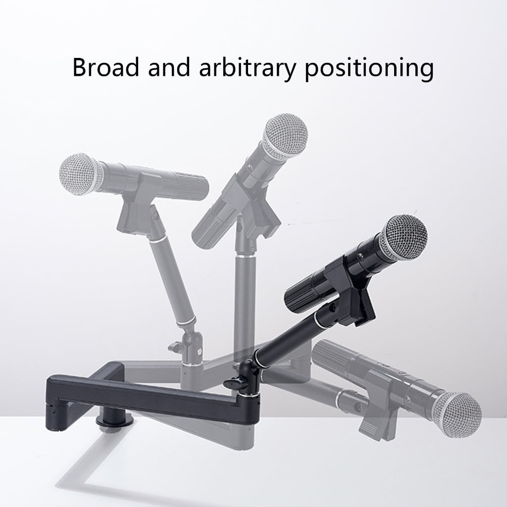 Aluminum Alloy Boom Arm Mic Stand Clamp Holder Stand For Long Time And Stability In Various Recording Setting