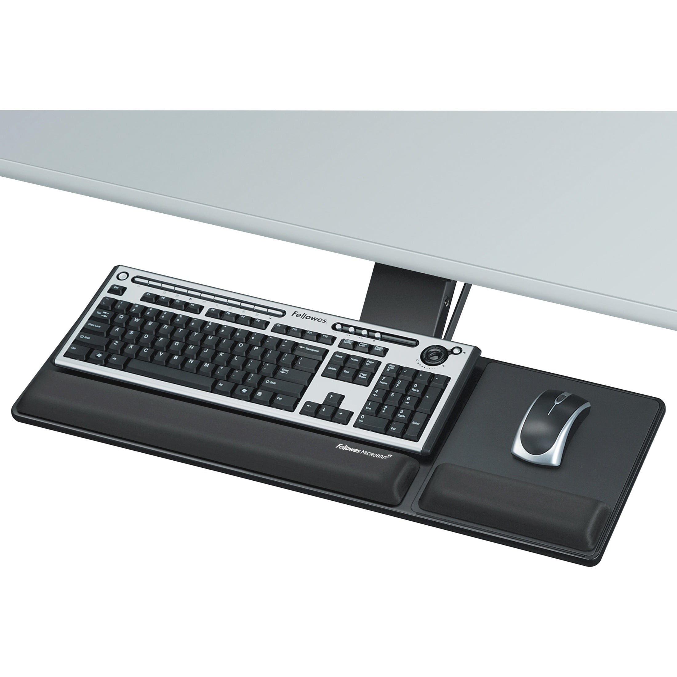 12.5 x 30 Inches Platinum 9651-32 Buddy Products Articulating Keyboard Drawer with Mouse Platform
