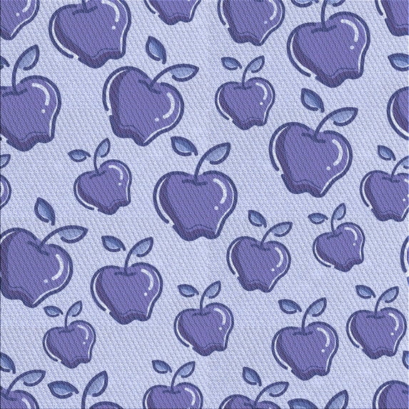 Ahgly Company Machine Washable Indoor Square Transitional Periwinkle Purple Area Rugs, 8' Square