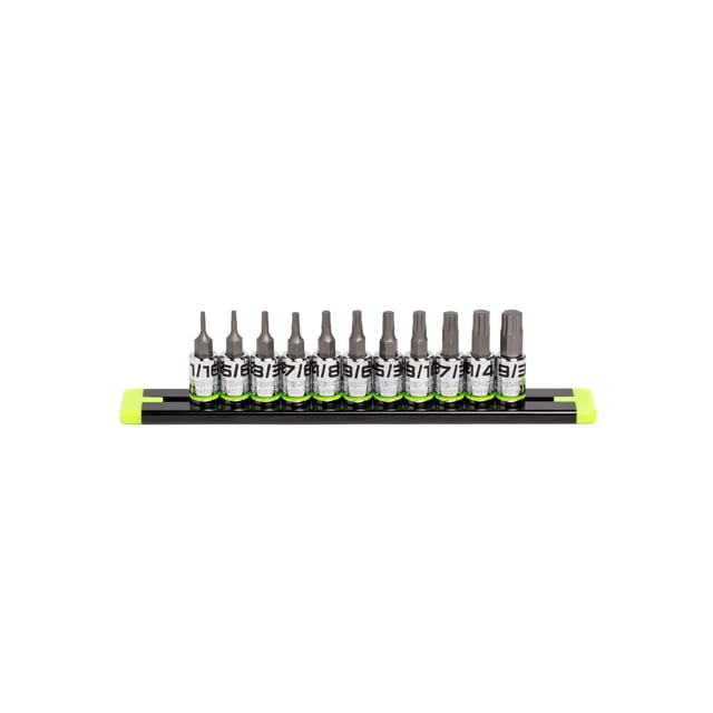 Juego de conectores con brocas hexagonales GripEdge de 11 piezas, unidad SAE de 1/4 pulgadas