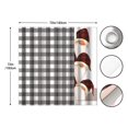 thumbnail image 4 of Farmhouse Plaid Shower Curtains for Bathroom Grey and White Fabric Checked Cloth Bathroom Curtain Sets with Hooks 72X72 in, 4 of 7
