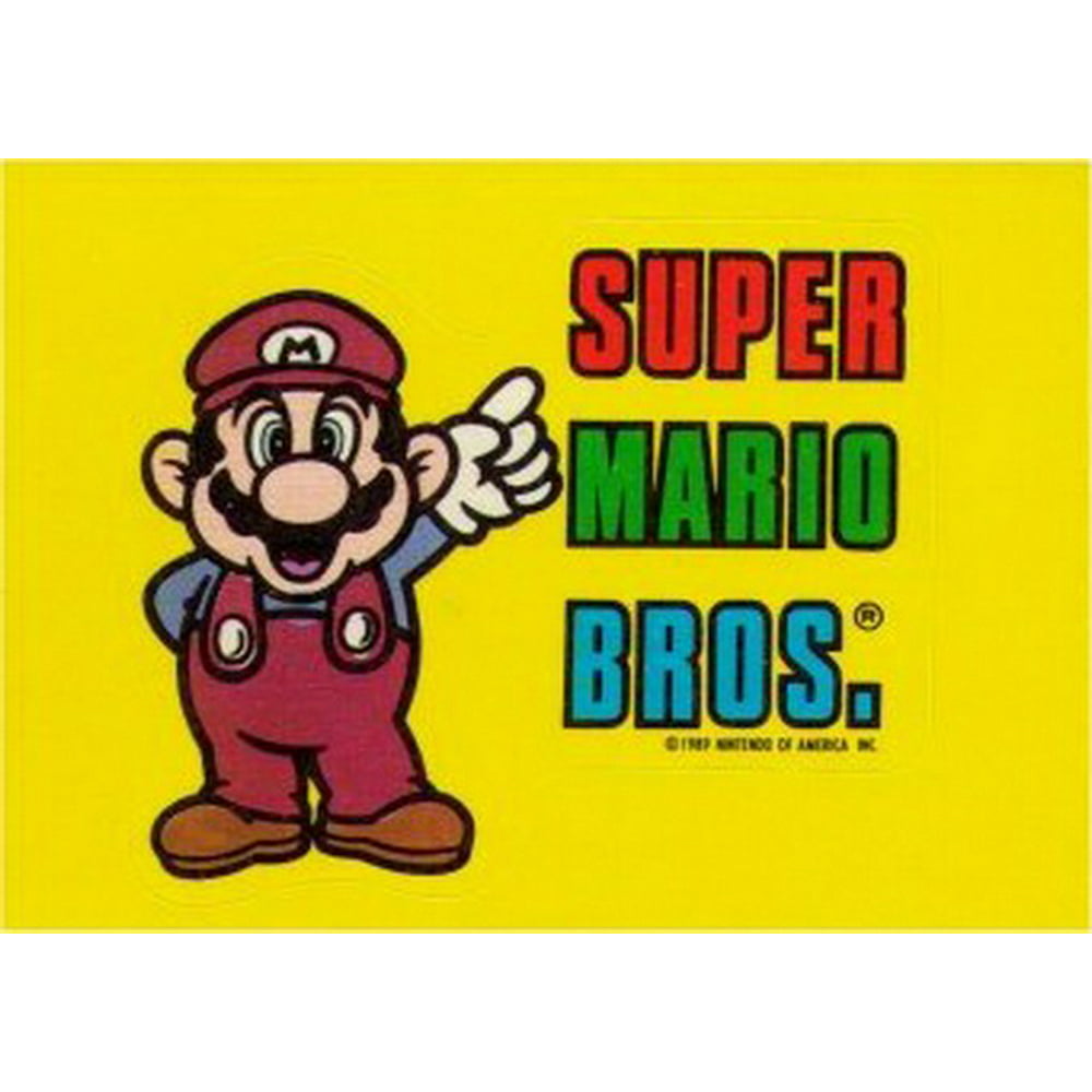 Nintendo Super Mario Bros. Topps Sticker - Walmart.com - Walmart.com