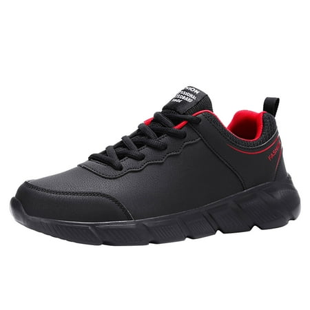 

Fsqjgq Classic Men Nylon Mens Shoes Casual Leather Laace Up Color Blocking Casual Fashion Simple Shoes Running Shoes Mens Classic Leather Red 42