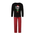 thumbnail image 2 of Wangscanis Christmas Family Matching Pajamas, Elf Print Tops with Plaid Pants, 2 of 10
