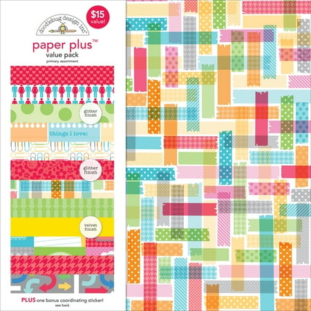 UPC: 0842715051935 | Doodlebug Paper Plus Value Pack 12 x12 -primary