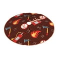 thumbnail image 2 of Balery Fire Extinguisher Printed Christmas Tree Skirt , Merry Christmas Party Christmas Tree Decoration,Adjustable Tree Skirt-48", 2 of 8