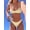 Multicolor 11, variant on Elegant Vacation Bohemian Navy Blue & White Polka Dot Adjustable Strap V-Neck Sexy Bikini Set