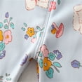 thumbnail image 5 of Gpaecead Baby Thermal Underwear Set For Boys Girls Floral Print Thick Winter Outfits Set Baby Clothes Warm Milk Silk Two-Piece Set Blue, 5 of 9