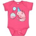 thumbnail image 3 of Inktastic Cute Axolotl Birthday with Cupcake Boys or Girls Baby Bodysuit, 3 of 5