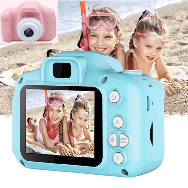 Dušial Kids Camera Children Digital Camera HD Photo Video Multi-Function Camera Educational Toys Support Multi-Languages Memory Card for Girls Birthday Toy Gifts Kid Action Camera Toddler 
