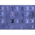 thumbnail image 1 of Ahgly Company Machine Washable Indoor Rectangle Abstract Blue Modern Area Rugs, 4' x 6', 1 of 4