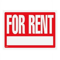 Cosco® "For Rent" Sign, 16" x 22 1/2", Red/White