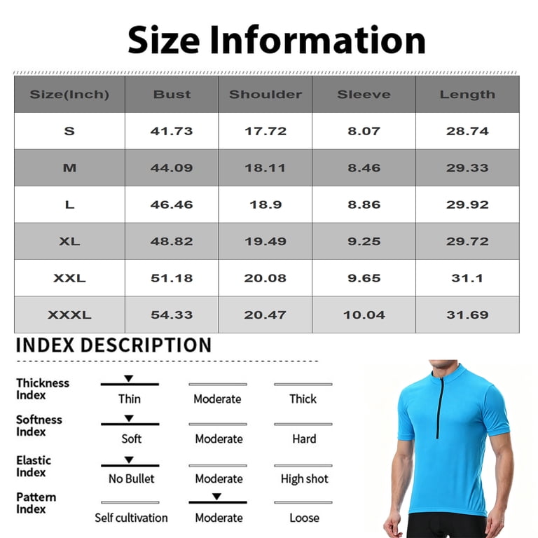 JULMCOMO Men's Cycling Jersey Quick Dry Breathable Zip Mock Neck