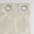 thumbnail image 4 of Sun Zero Tikal Woven Ogee 100% Blackout Grommet Curtain Panel, 25"W X 63"L, Beige, 4 of 8