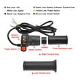 thumbnail image 3 of WUXING 48V Electric Bike Twist Throttle with LED Display, Plastic Handlebar Grip, 176cm Cable, Fits 2.2cm Bars, 287g Lightweight, 3 of 6