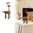 thumbnail image 2 of Figuras De Navidad Ciervo De Madera Adorno Artesanal Ciervo Estatuas De Reno De Madera Figura De Ciervo De Madera Figura De Madera Mesa De Comedor Miniatura Accesorios Para Amantes, 2 of 6