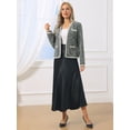 thumbnail image 3 of DARING DIVA Women's Long Sleeve Open Front Casual Knit Jacket S Black, 3 of 7