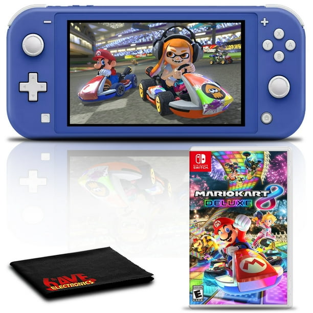 Reflectie Schrijfmachine Winst Nintendo Switch Lite (Blue) Gaming Console Bundle with Mario Kart 8 Deluxe  - Walmart.com