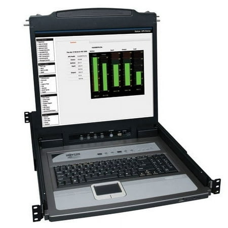 UPC: 0037332150769 | Tripp Lite NetDirector 16-Port 1U Rack-Mount Console KVM Switch with 19-in. LCD + 8 PS2/USB Combo Cables