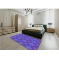 thumbnail image 5 of Ahgly Company Machine Washable Indoor Rectangle Transitional Purple Amethyst Purple Area Rugs, 2' x 3', 5 of 7
