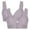 Gray, variant on S LUKKC LUKKC Front Closure Bras for Women No Underwire Plus Size Full Coverage Bras Front Snap Bras Post Surgery Front Closure Brassiere Sports Bra Wireless Minimizer Bra