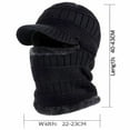 thumbnail image 5 of MEICHEN Beanie for Men, Winter Knitted Hat Warm Cycling Ski Women Windproof Hood Heavyweight Thermal Fleece Bomber Hat, Fall Winter Fashion Accessories, 5 of 5