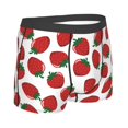 thumbnail image 3 of Daiia Hand Drawn Strawberry Men's Underwear Boxer Briefs, Cotton Stretch Moisture-Wicking Underwear-Large, 3 of 9