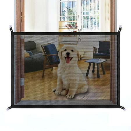 - Magic Gate for Dogs, Safety Enclosure Portable Mesh Folding Safe Guard, Baby Safety Gates