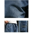 thumbnail image 5 of Miqool Mens and Big Mens Baggy Cargo Jeans Elastic Waist Denim Pants Casual Loose Hip Hop Trousers Vintage Streetwear with Multi Pockets, 5 of 9