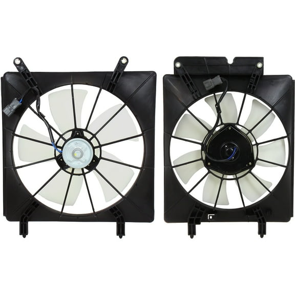 Garage-Pro Radiator Cooling Fan and A/C Condenser Cooling Fan Set of 2 Compatible with 2002-2006 Honda CR-V & 2003-2006 Element Driver and Passenger Side