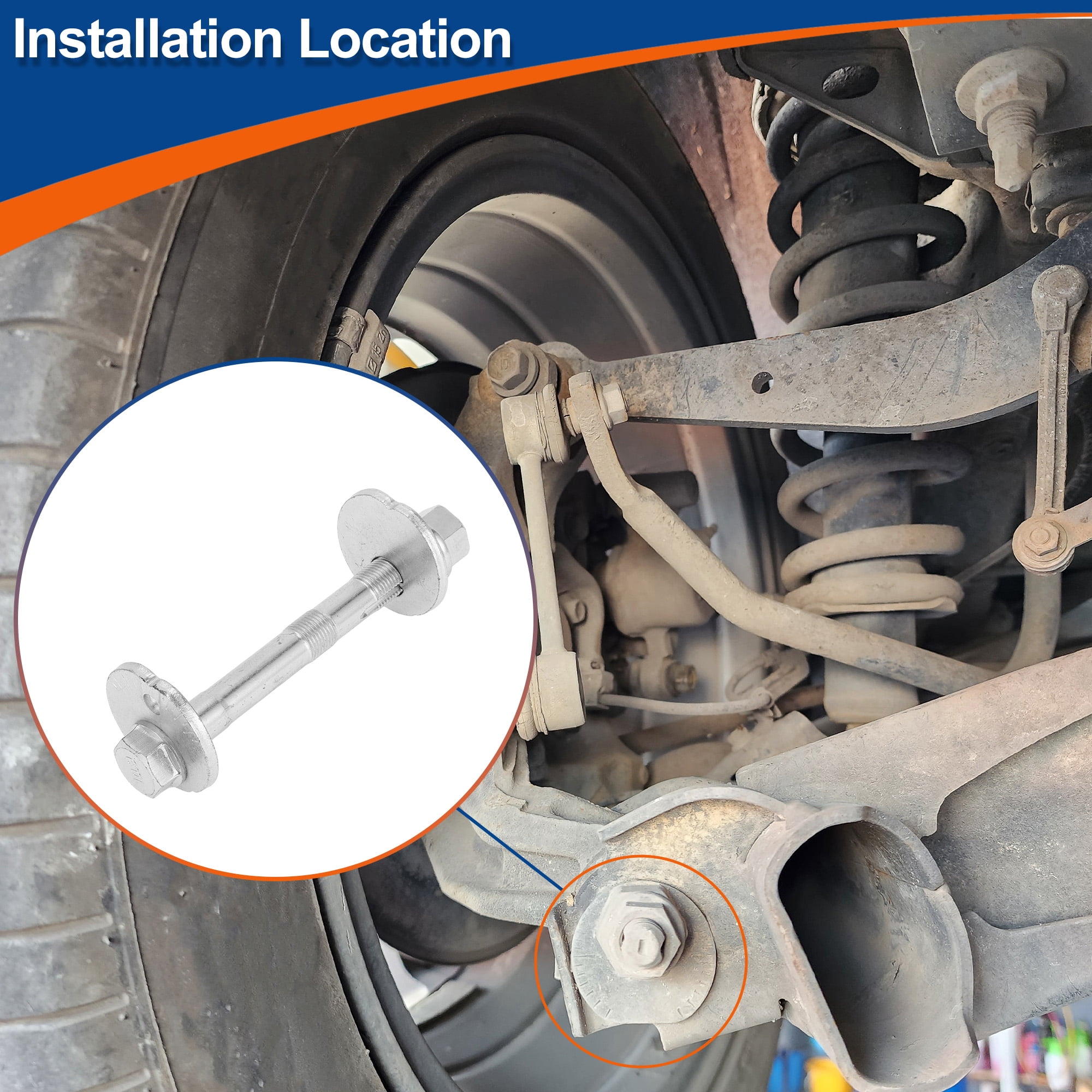 Unique Bargains Camber Alignment Bolt For Lexus GX 460 Base 2010-2020 With Nuts
