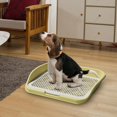 thumbnail image 4 of HUGFEGWE Pee Pad Holder Dog Toilet Puppy Pee Pad Indoor Dog Training Toilet Dog Potty Tray Training Pad for Home Use Hospital Rabbit, Yellow CJB91-11541, 4 of 7