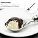 thumbnail image 5 of 1 cuchara creativa para helado, cuchara para cavar frutas, utensilio de cocina para el hogar, 5 of 6