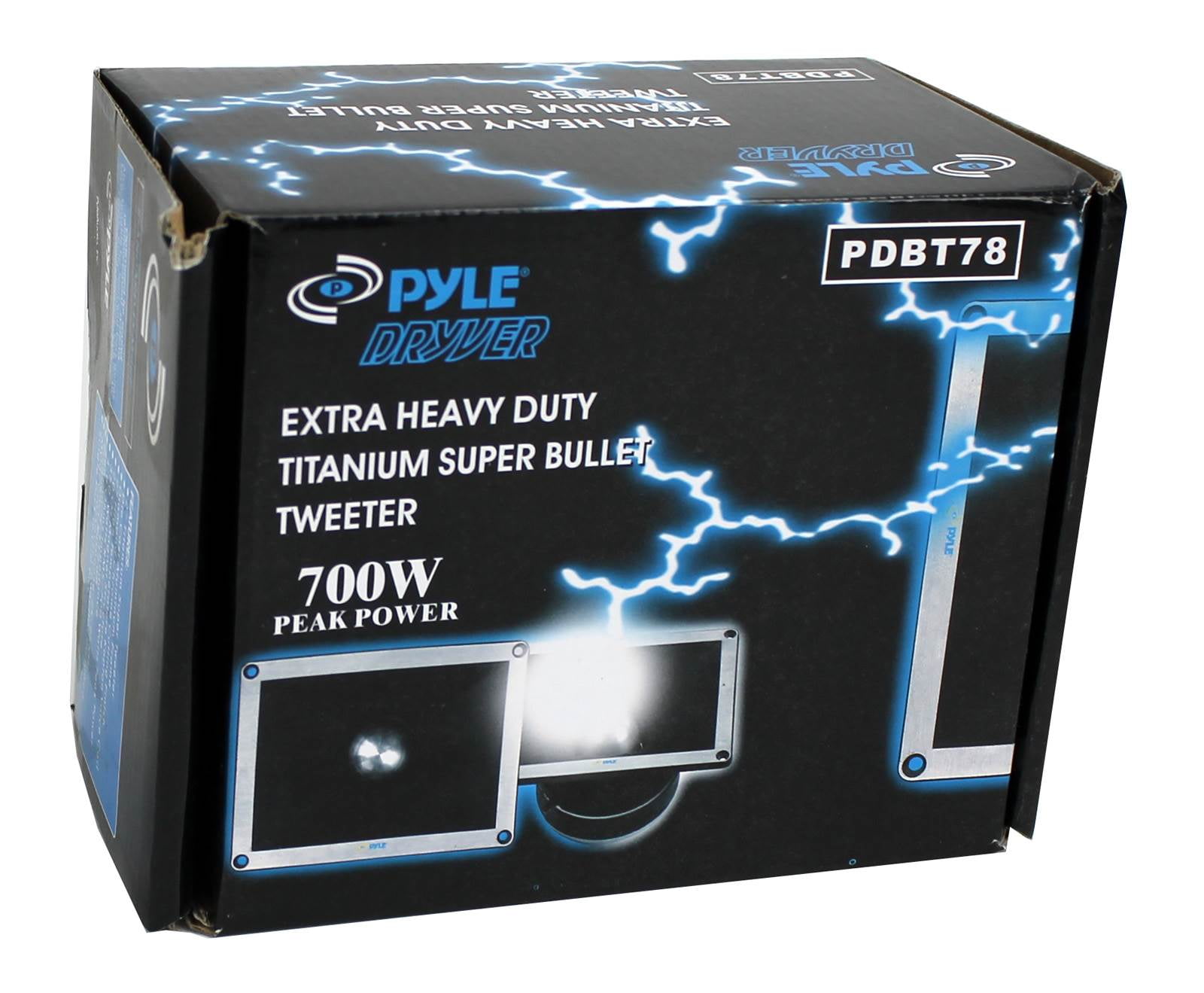 Lot of 350 Watts RMS//700 Watts Peak 8 Pyle PDBT78 2/" Titanium Super Tweeters