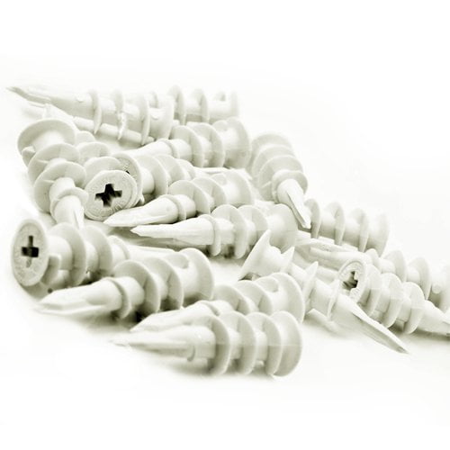 Wideskall Ancrages en Nylon Auto-Perçants pour Cloison Sèche Compatibles avec Vis de Fixation 8 - 10 (Lot de 120)