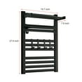 thumbnail image 2 of Miumaeov Towel Warmer Heater & Wall-mounted Drying Rack +Shelf w/ Timer and Shelf Hook Black, 2 of 10