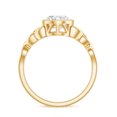 thumbnail image 2 of Rosec Jewels Certified Moissanite Solitaire Engagement Ring 2 Ct - Celtic Knot Ring - 7X9 mm Oval - D-VS1 Quality, 14K Yellow Gold, US 10.00, 2 of 8