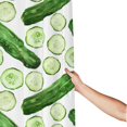 Fabric Shower Curtains for Bathroom funny Cucumber Print 60x72In