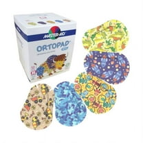 Ortopad® Bamboo Boys Eye Patches, 50/box (Regular Size, 4  yrs) Blue Camo Pack