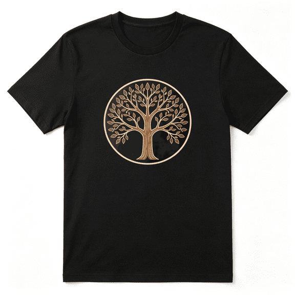 Tree Of Life Trunk Cool Graphic Tee For Men And Women, Outdoor Hiking Cotton Short Sleeves T-Shirt