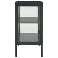 thumbnail image 2 of vidaXL Sideboard Anthracite 70x35x70 cm Steel and Glass, 2 of 5