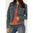 thumbnail image 2 of Idyllwind Women's Capri Beaded Back Denim Trucker Jacket Medium Wash X-  US, 2 of 3