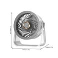 thumbnail image 2 of Small Desk Fan, Portable Electric Table Desktop Air Circulator Fans, Multi Functional High Wind Household Electric Fan With Air Circulation Desktop Small Light Sound Desktop Lighting Fan, 2 of 5