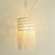 thumbnail image 4 of Lámpara de macramé Rusitc cortina decorativa nórdica colgante luz cálida romántica cubierta borla candelabros de tejado para dormitorio sala de Soledad Macrame Lampshade, 4 of 6